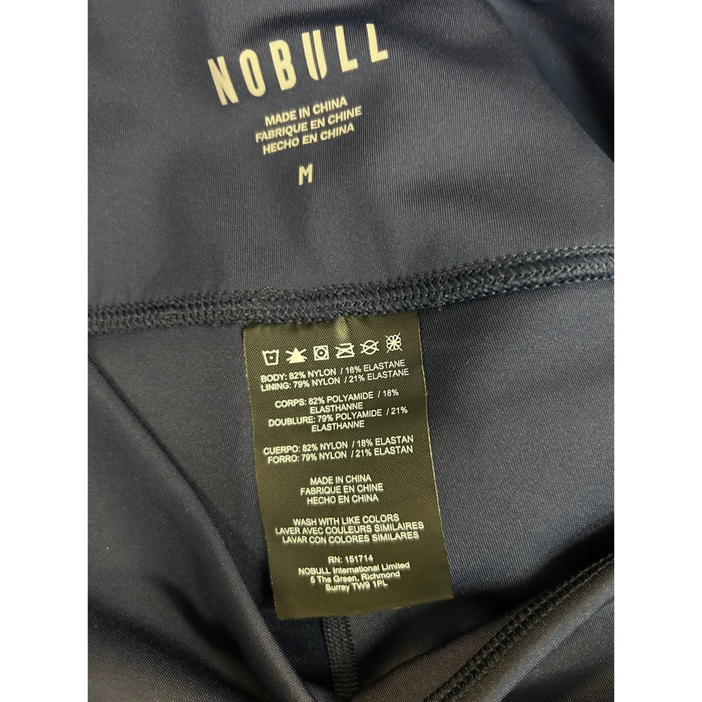 NOBULL Womens High-Rise 6 Inch Shorts Navy Blue Athletic Training WHRSHRTNVYM M - Picture 8 of 9
